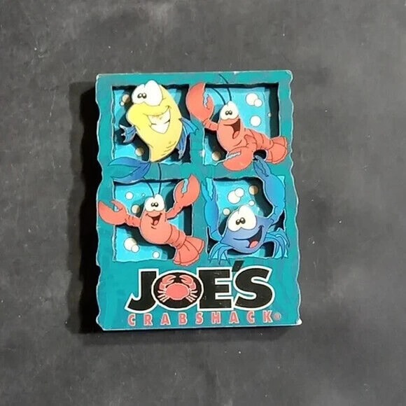 Focus on souvenirs Joe's crab shack Wood refrigerator magnet * - Picture 1 of 4